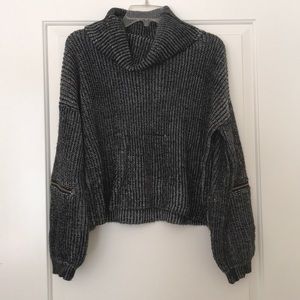 LF Black Multi Sweater with Zippers